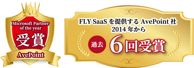 Microsoft Partner of the Year受賞ラベル